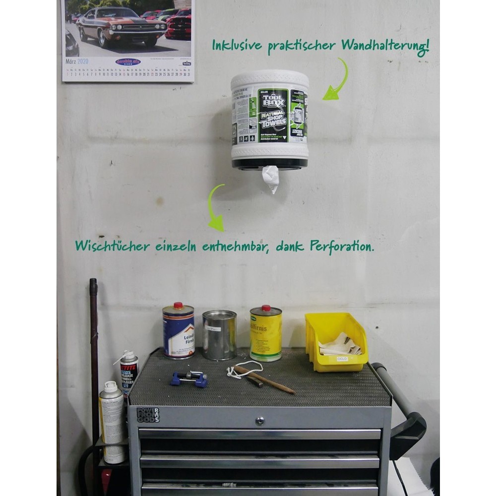 N° de l'image du produit 4 : Rouleau de papier d'essuyage GreenX® dans le distributeur BigGrip