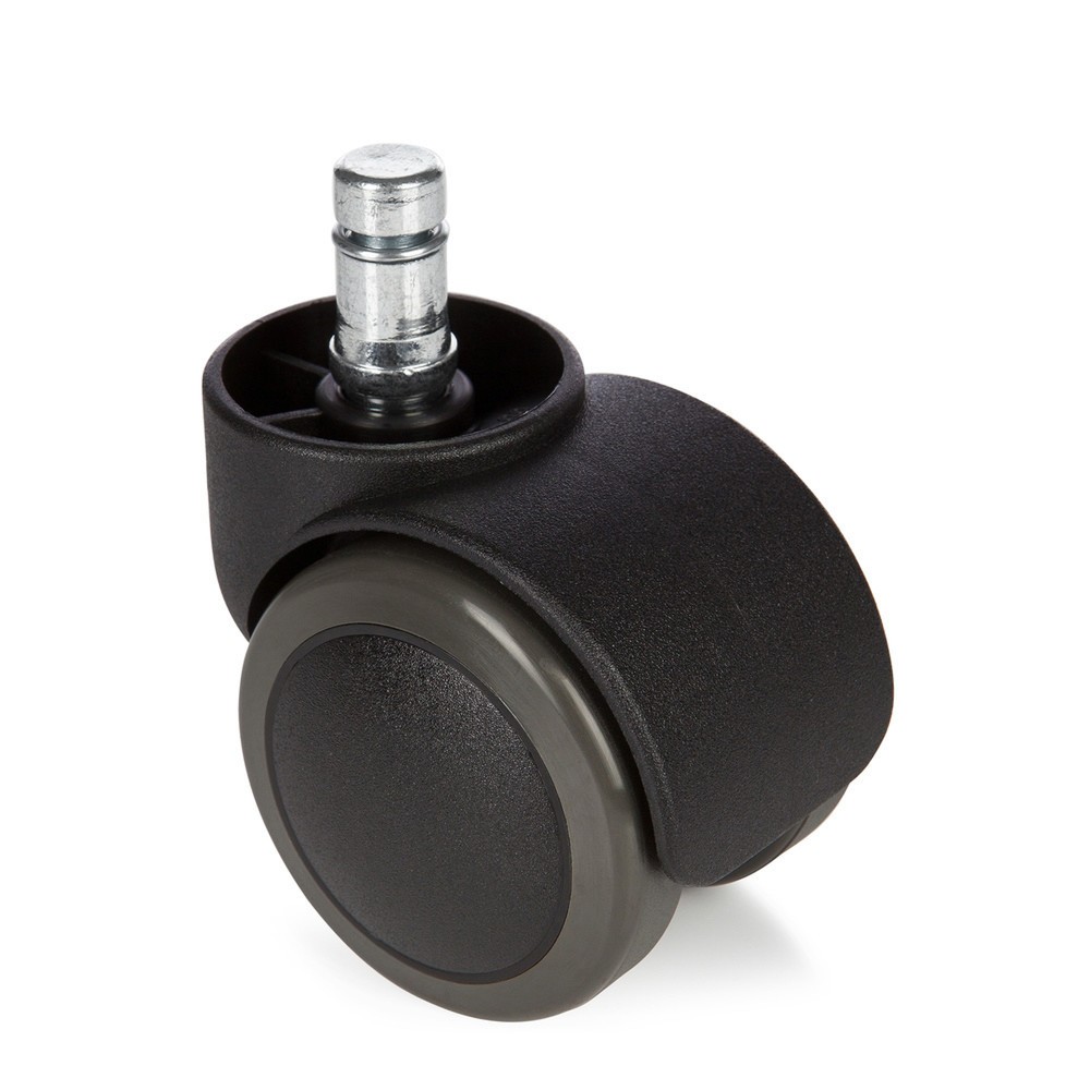 N° de l'image du produit 1 : 5x roulettes pour sols durs hjh OFFICE ROLO 11mm / 50mm roulettes de chaise de bureau No Noise, (lot de 5)