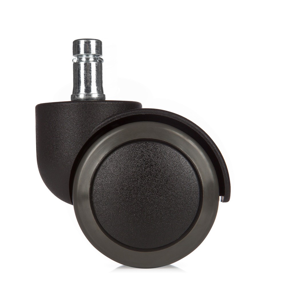 N° de l'image du produit 3 : 5x roulettes pour sols durs hjh OFFICE ROLO 11mm / 50mm roulettes de chaise de bureau No Noise, (lot de 5)