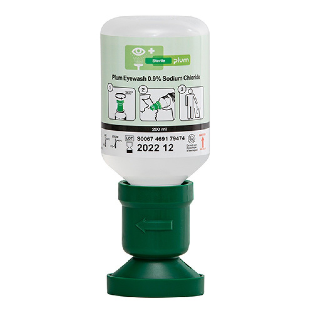 Zdjęcie produktu: Roztwór chlorku sodu plum Sterylny środek do płukania oczu, 200 ml