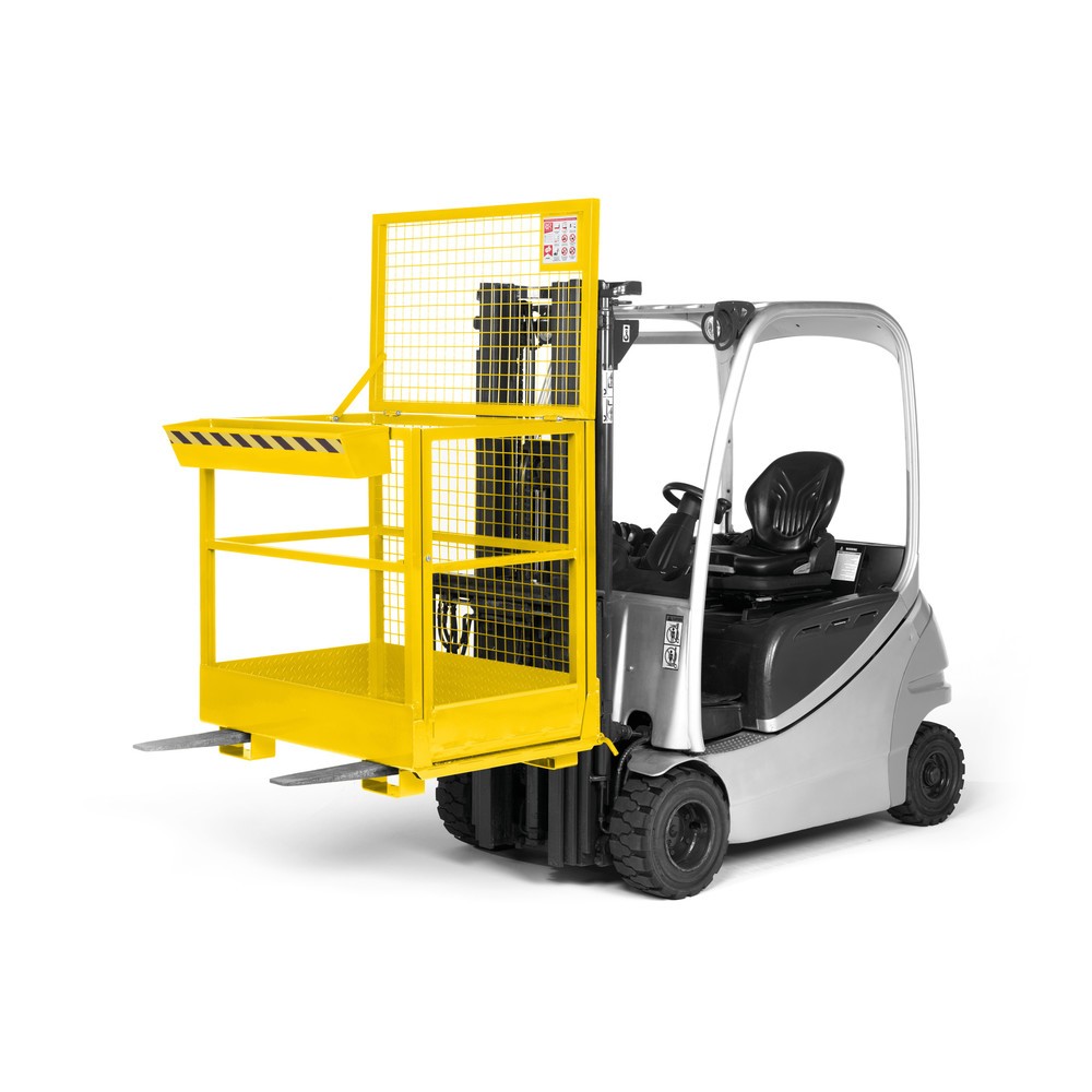 Produktabbildung Nr. 2: RR-Industrietechnik® Arbeitskorb Typ RAK, TK 300 kg, RAL 1023 verkehrsgelb