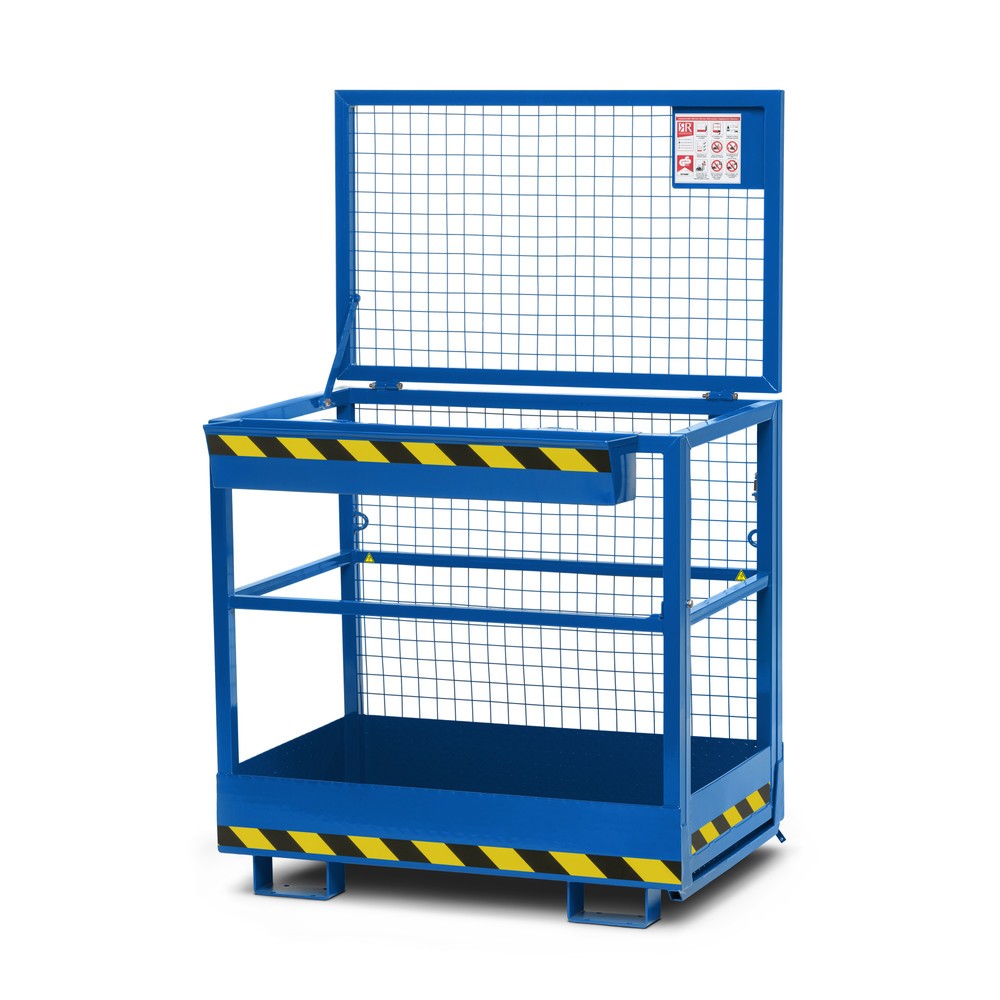 Produktabbildung: RR-Industrietechnik® Arbeitskorb Typ RAK, TK 300 kg, RAL 5010 enzianblau