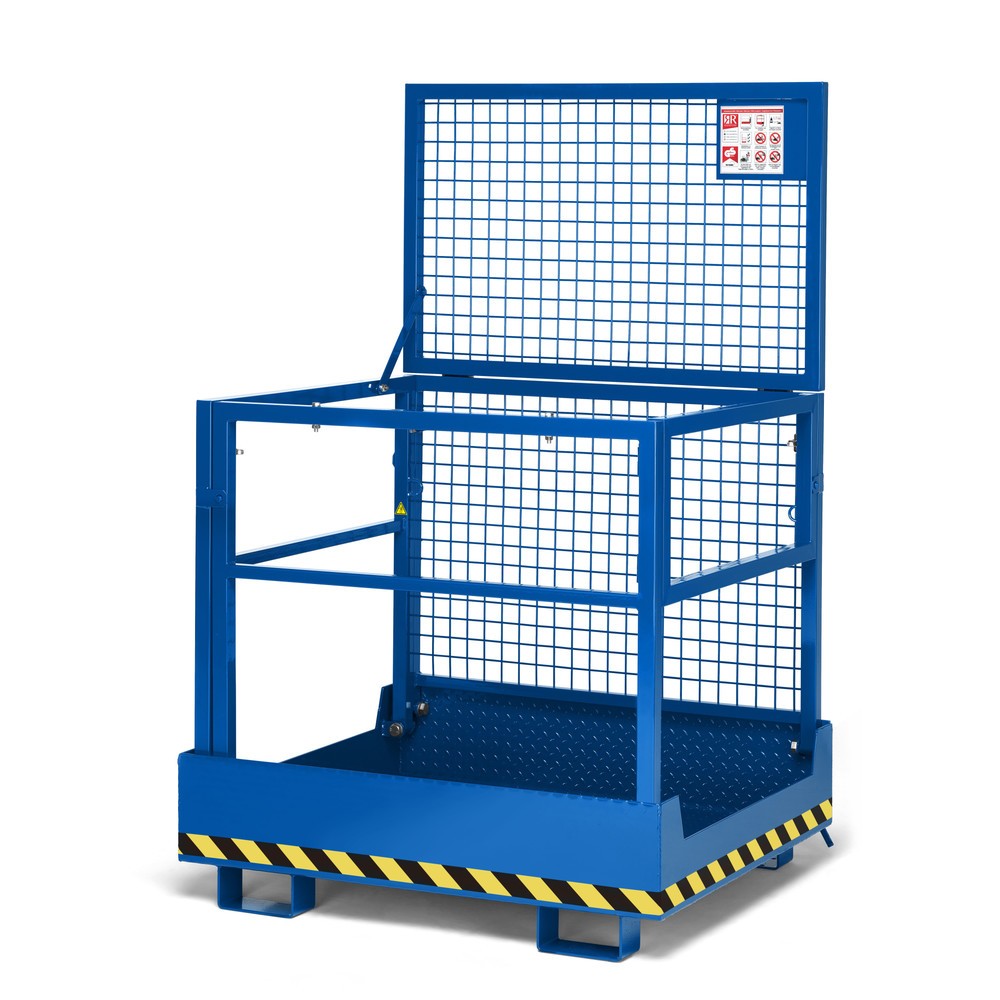 Produktabbildung: RR-Industrietechnik® Arbeitskorb Typ RAK-Compact, TK 300 kg, RAL 5010 enzianblau
