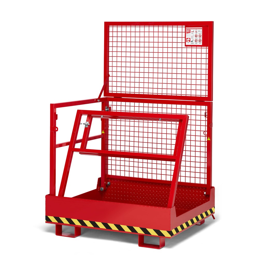 Produktabbildung Nr. 3: RR-Industrietechnik® Arbeitskorb Typ RAK-Compact, TK 300 kg, RAL 3000 feuerrot