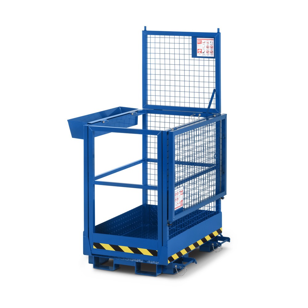Produktabbildung Nr. 2: RR-Industrietechnik® Arbeitskorb Typ RAK-Duo, TK 300 kg, RAL 5010 enzianblau