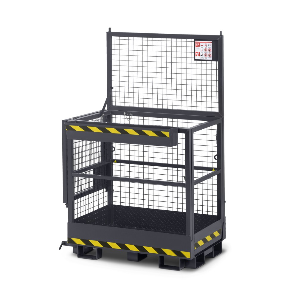 Produktabbildung: RR-Industrietechnik® Arbeitskorb Typ RAK-Duo, TK 300 kg, RAL 7016 anthrazitgrau