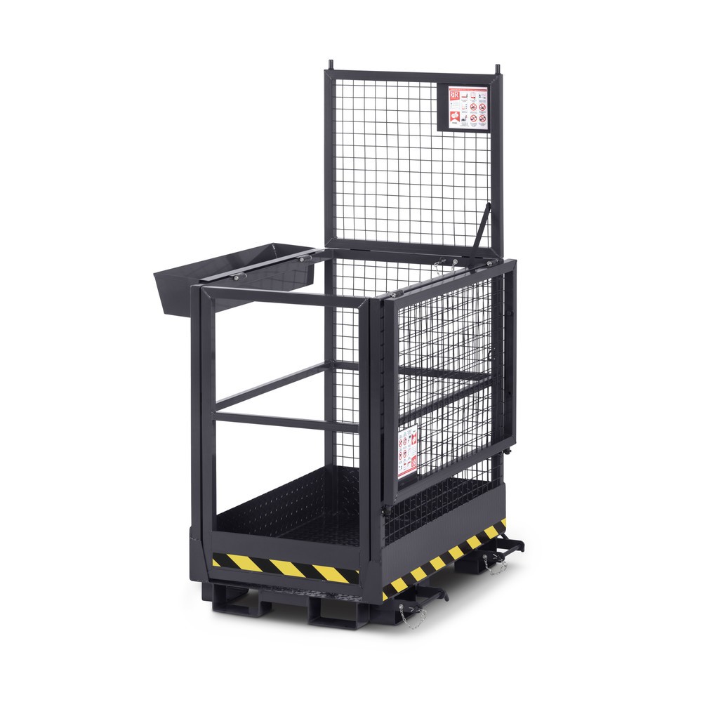 Produktabbildung Nr. 2: RR-Industrietechnik® Arbeitskorb Typ RAK-Duo, TK 300 kg, RAL 7016 anthrazitgrau