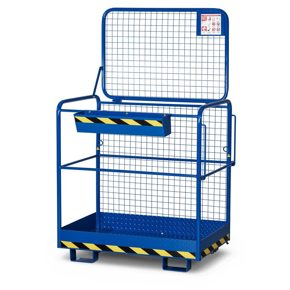 Produktabbildung: RR-Industrietechnik® Arbeitskorb Typ RAK-Eco, TK 300 kg, RAL 5010 enzianblau