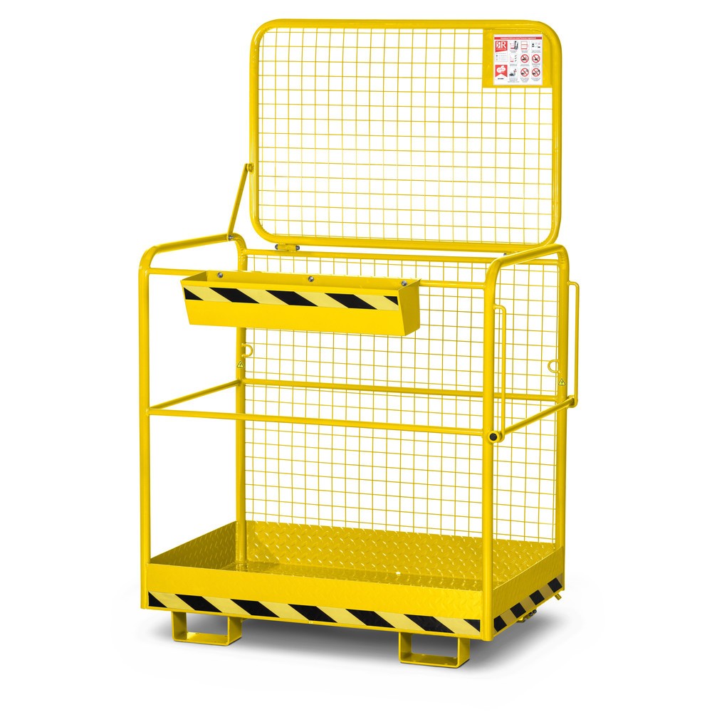 Produktabbildung Nr. 1: RR-Industrietechnik® Arbeitskorb Typ RAK-Eco, TK 300 kg, RAL 1023 verkehrsgelb