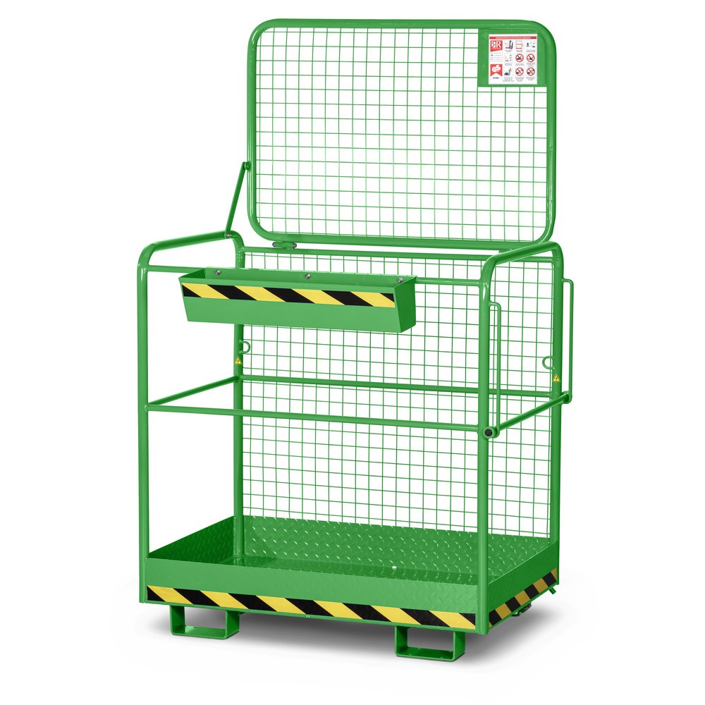 Produktabbildung Nr. 1: RR-Industrietechnik® Arbeitskorb Typ RAK-Eco, TK 300 kg, RAL 6018 gelbgrün