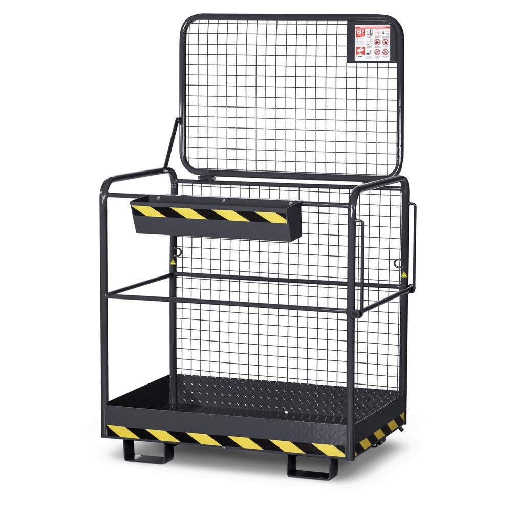 Produktabbildung: RR-Industrietechnik® Arbeitskorb Typ RAK-Eco, TK 300 kg, RAL 7016 anthrazitgrau