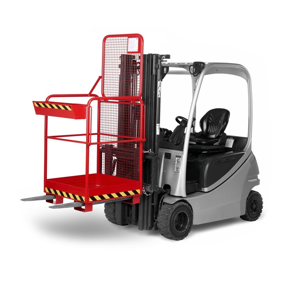 Produktabbildung Nr. 2: RR-Industrietechnik® Arbeitskorb Typ RAK-One, TK 240 kg, RAL 3000 feuerrot