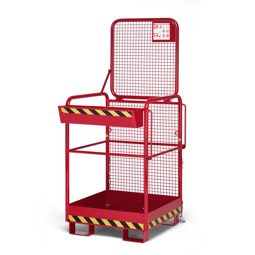 Produktabbildung Nr. 1: RR-Industrietechnik® Arbeitskorb Typ RAK-One, TK 240 kg, RAL 3000 feuerrot