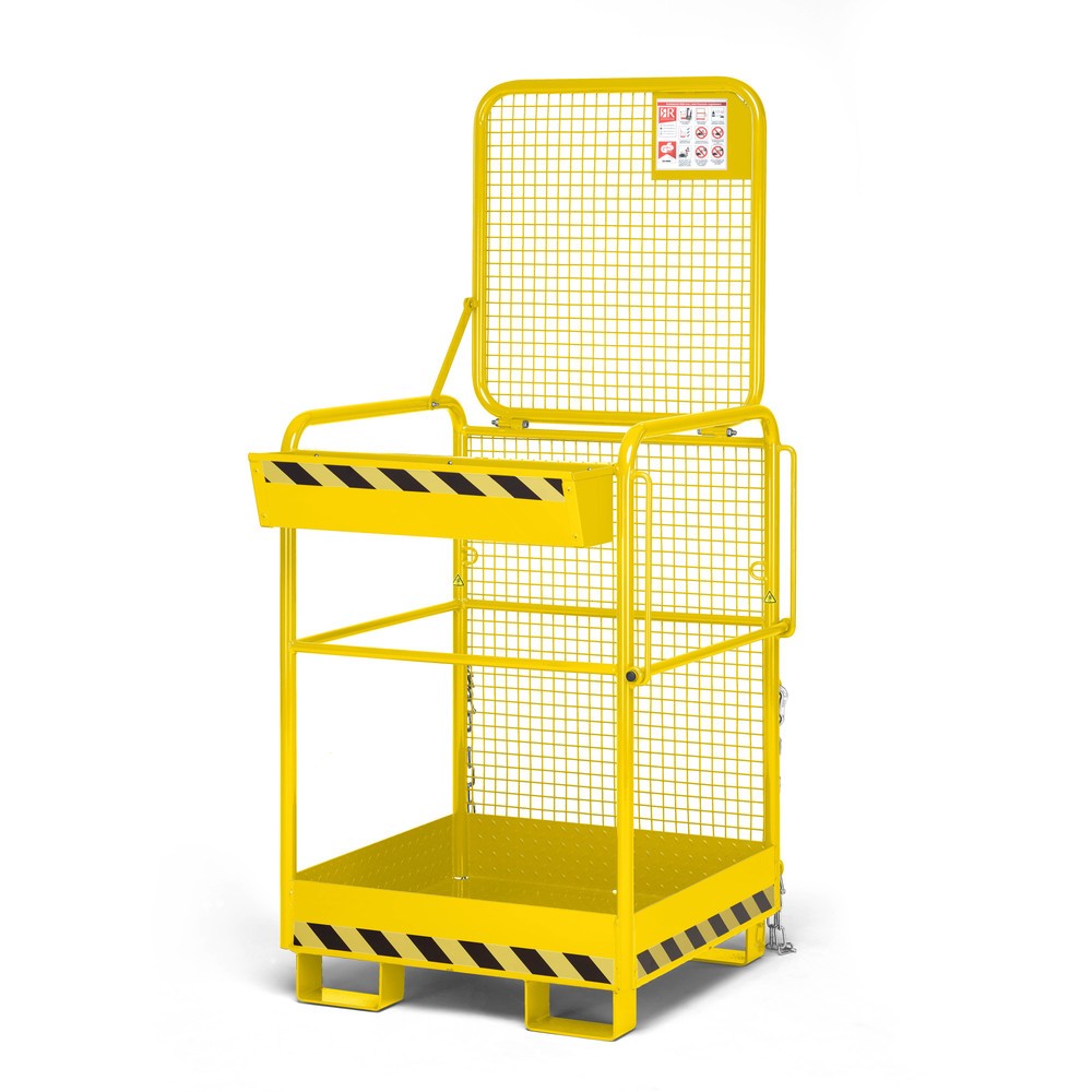 Produktabbildung Nr. 1: RR-Industrietechnik® Arbeitskorb Typ RAK-One, TK 240 kg, RAL 1023 verkehrsgelb