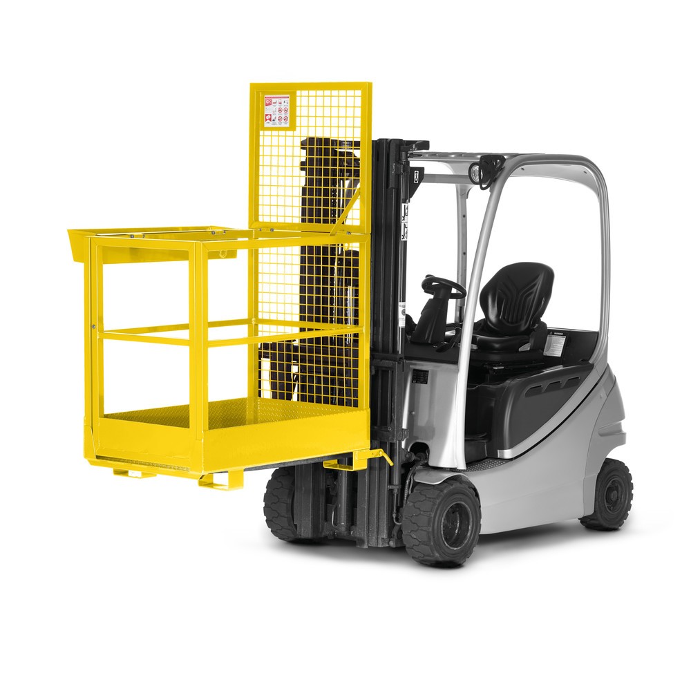 Produktabbildung Nr. 2: RR-Industrietechnik® Arbeitskorb Typ RAK-Slim, TK 300 kg, RAL 1023 verkehrsgelb