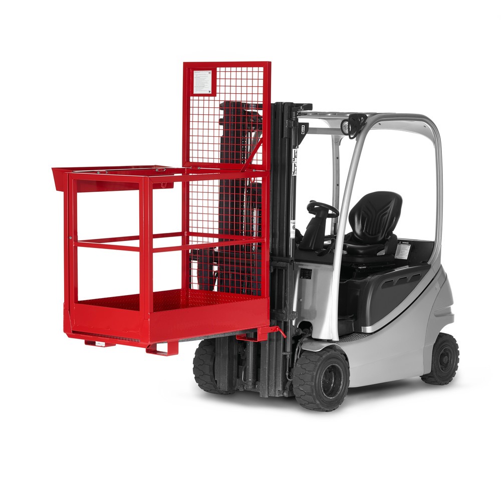Produktabbildung Nr. 2: RR-Industrietechnik® Arbeitskorb Typ RAK-Slim, TK 300 kg, RAL 3000 feuerrot