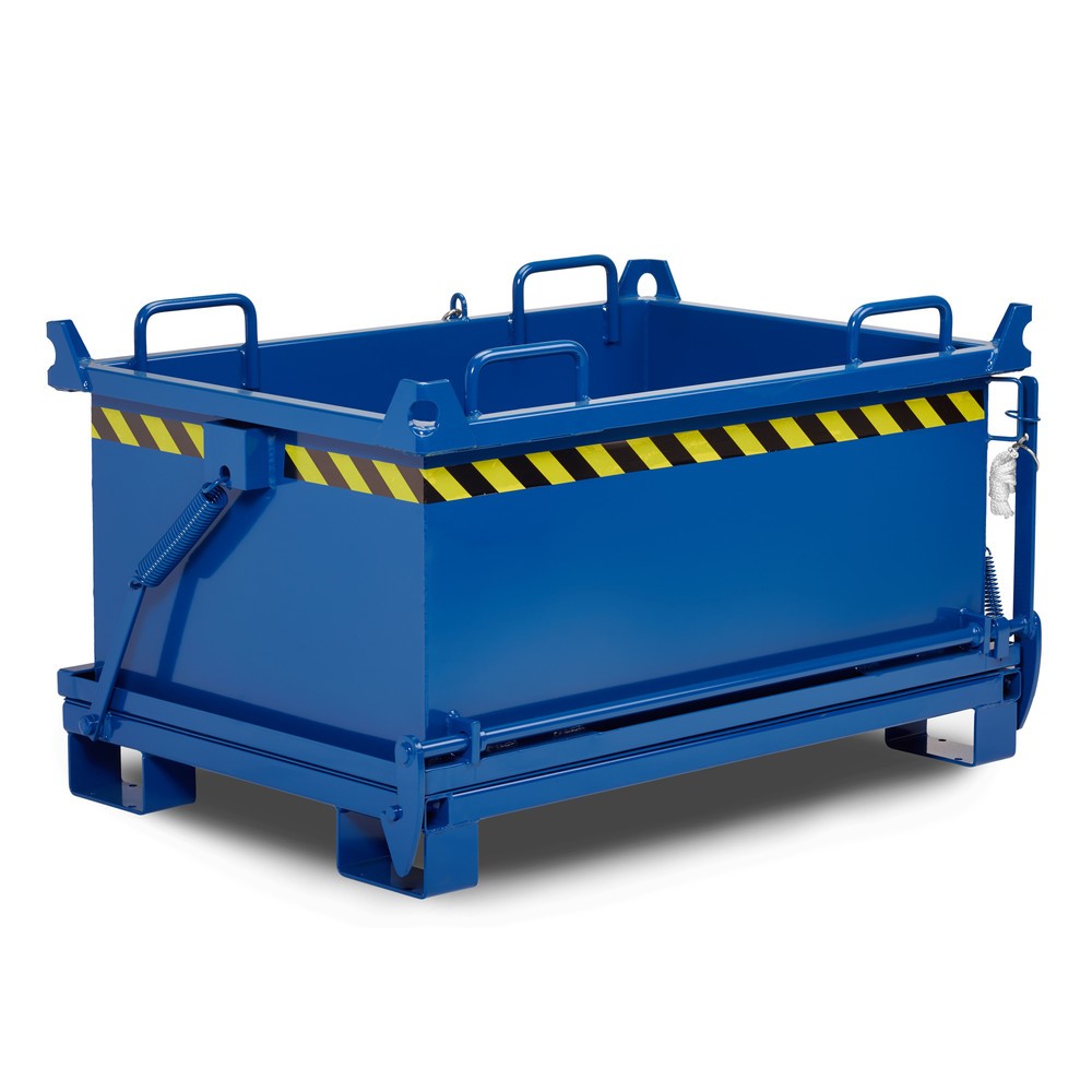 Product afbeelding: RR-Industrietechnik® Bodemklepcontainer type RBB, inhoud 0,5 m³, RAL 5010 gentiaanblauw