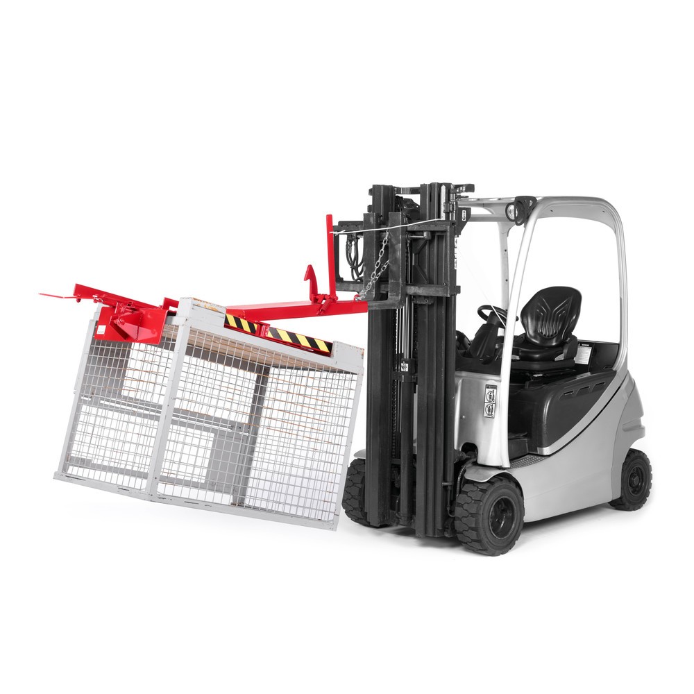 Produktabbildung Nr. 1: RR-Industrietechnik® Gitterboxwender Typ RGW, TK 450 kg, RAL 3000 feuerrot