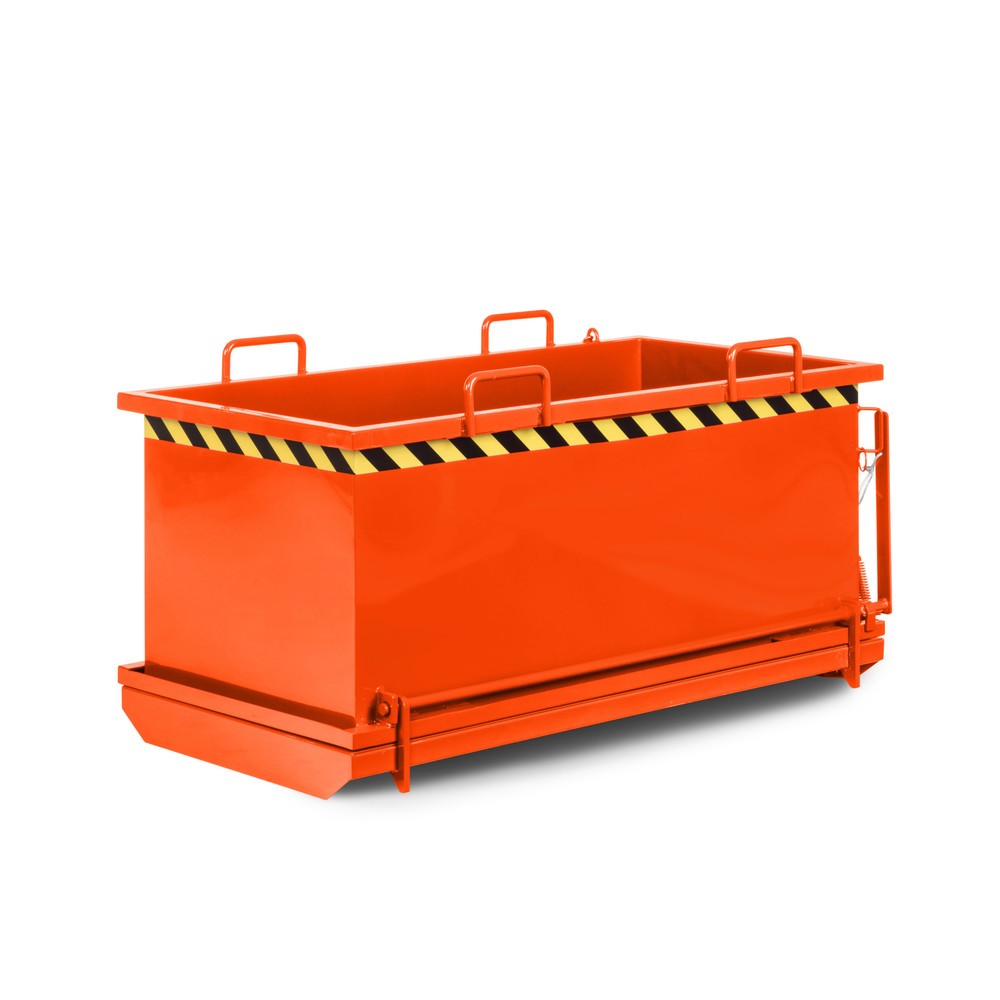 Produktabbildung Nr. 1: RR-Industrietechnik® Klappbodenbehälter Typ RKB, Volumen 0,5 m³, RAL 2004 reinorange