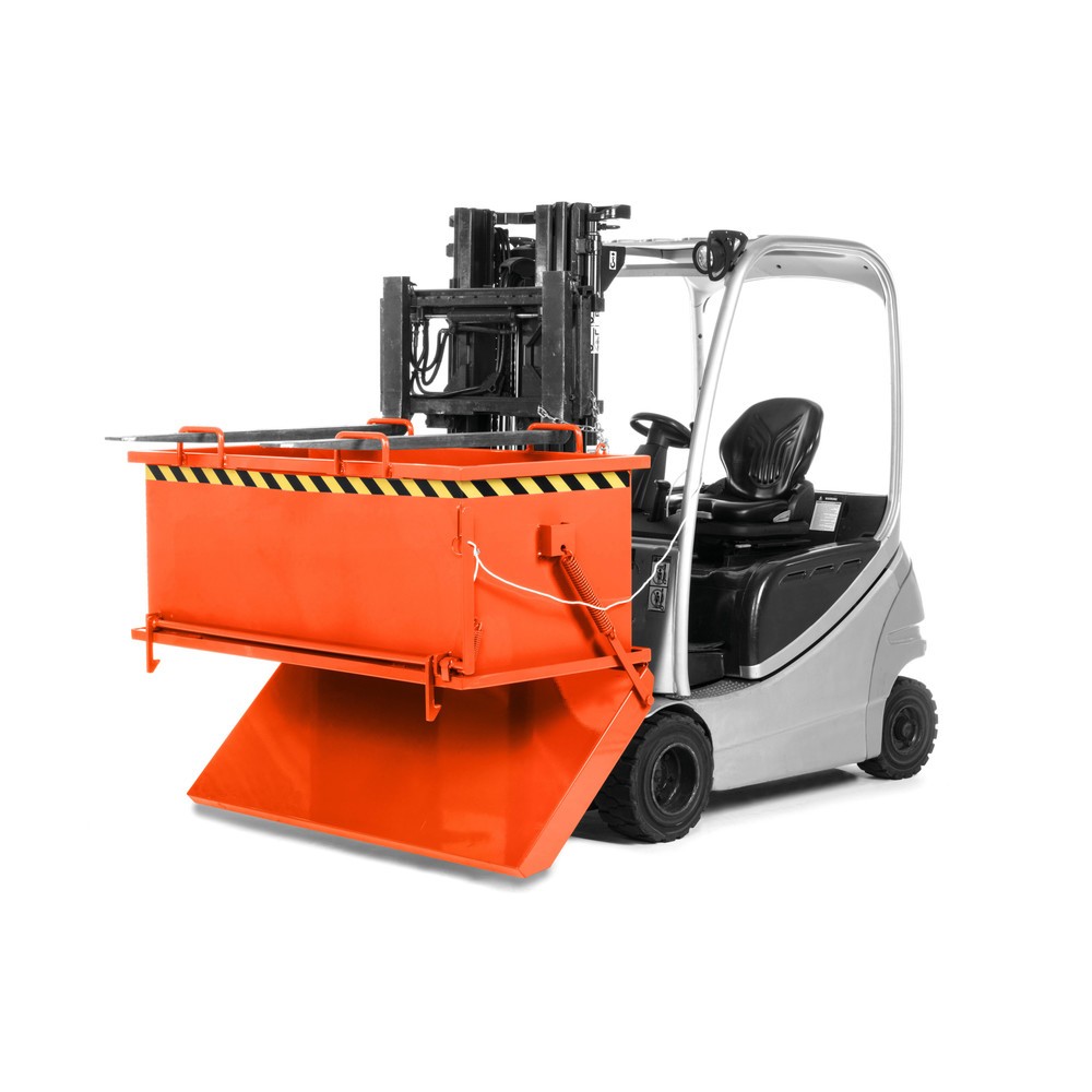 Produktabbildung Nr. 2: RR-Industrietechnik® Klappbodenbehälter Typ RKB, Volumen 0,5 m³, RAL 2004 reinorange