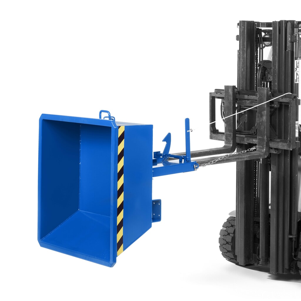 Produktabbildung Nr. 2: RR-Industrietechnik® Niedriger Minikippbehälter, Volumen 0,15 m³, TK 500 kg, enzianblau