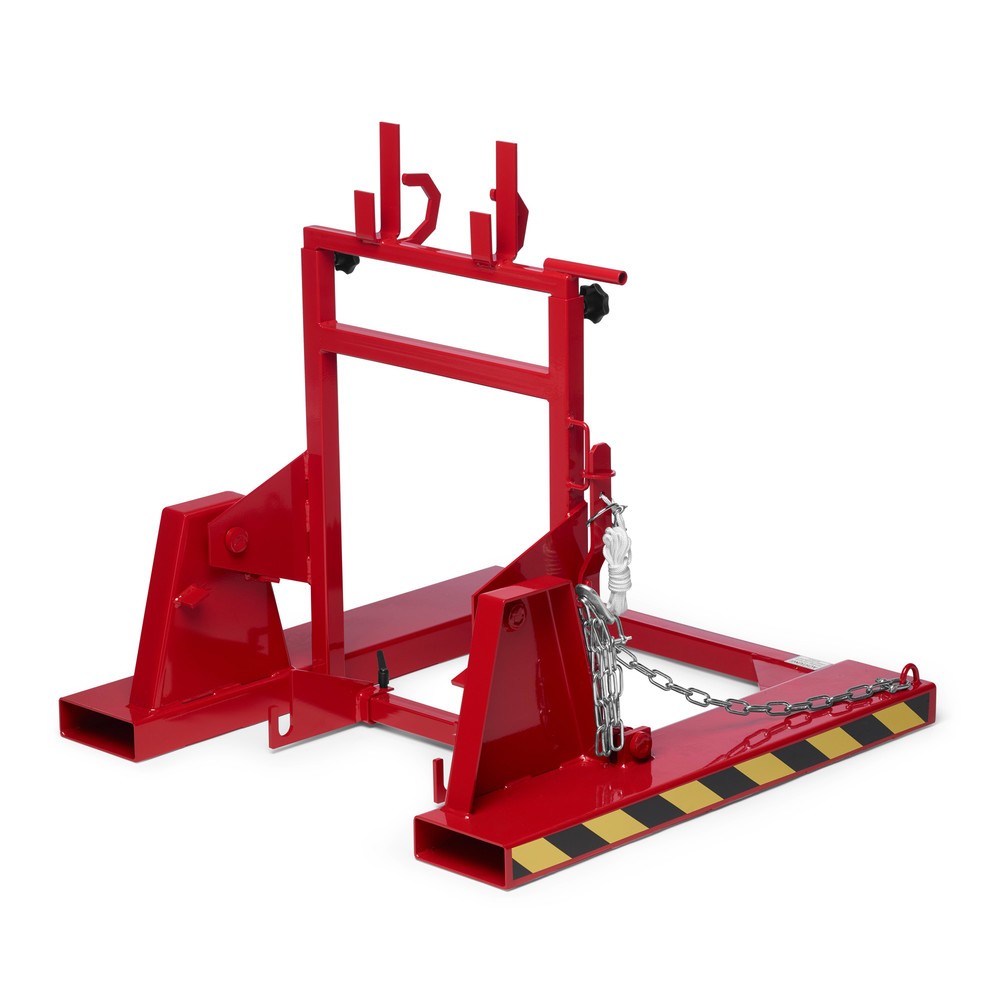 Produktabbildung Nr. 1: RR-Industrietechnik® Mülltonnenwender Typ RMW, BxTxH 1.000 x 1.000 x 1.080 mm, RAL 3000 feuerrot