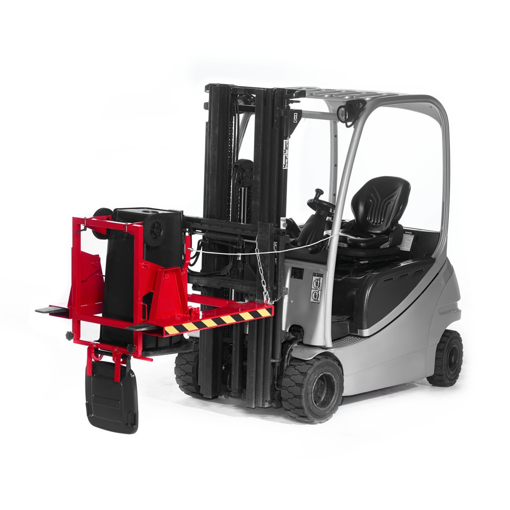 Produktabbildung Nr. 2: RR-Industrietechnik® Mülltonnenwender Typ RMW, BxTxH 1.000 x 1.000 x 1.080 mm, RAL 3000 feuerrot