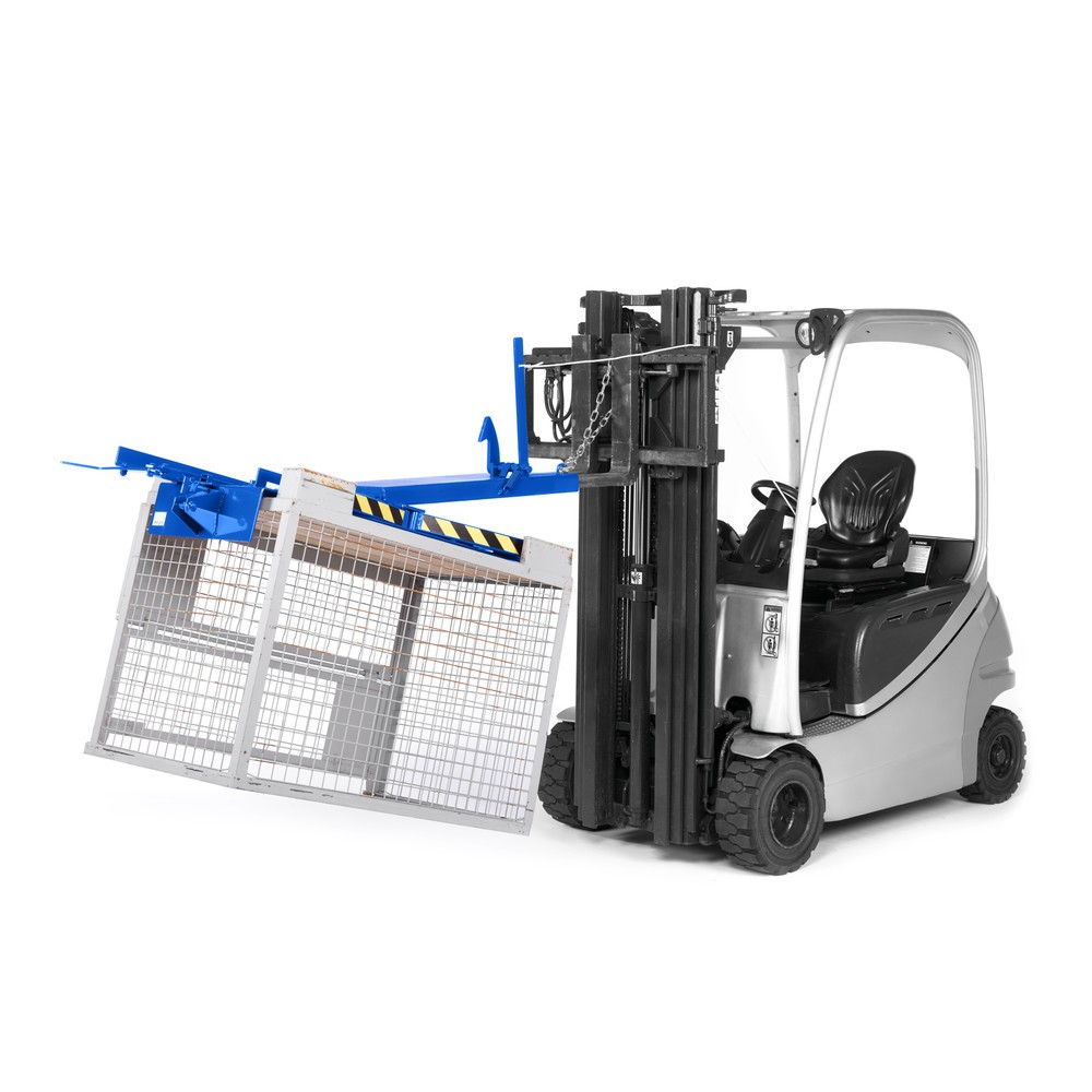 Číslo obrázku produktu 2: RR-Industrietechnik® Obraceč gitterboxů typ RGW, nosnost 450 kg, RAL 5010 hořcová modř