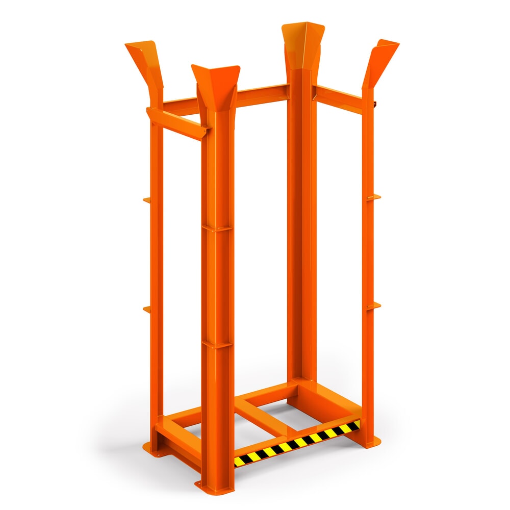 Produktabbildung: RR-Industrietechnik® Paletten-Richtgestell für Europaletten, 15 Plätze, HxBxT 2.650 x 1.340 x 940 mm, reinorange