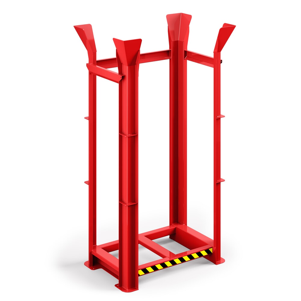 Produktabbildung Nr. 1: RR-Industrietechnik® Paletten-Richtgestell für Europaletten, 15 Plätze, HxBxT 2.650 x 1.340 x 940 mm, feuerrot