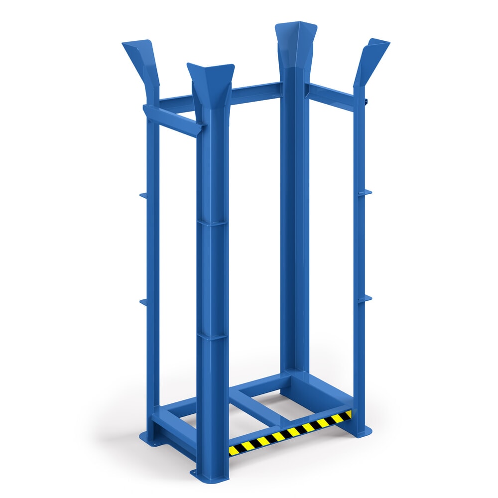 Produktabbildung Nr. 1: RR-Industrietechnik® Paletten-Richtgestell für Europaletten, 15 Plätze, HxBxT 2.650 x 1.340 x 940 mm, enzianblau