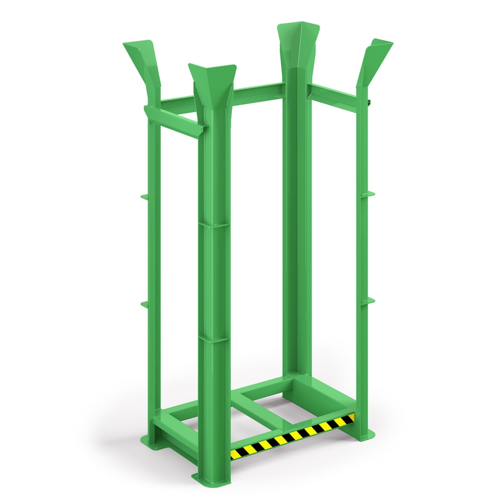 Produktabbildung Nr. 1: RR-Industrietechnik® Paletten-Richtgestell für Europaletten, 15 Plätze, HxBxT 2.650 x 1.340 x 940 mm, gelbgrün
