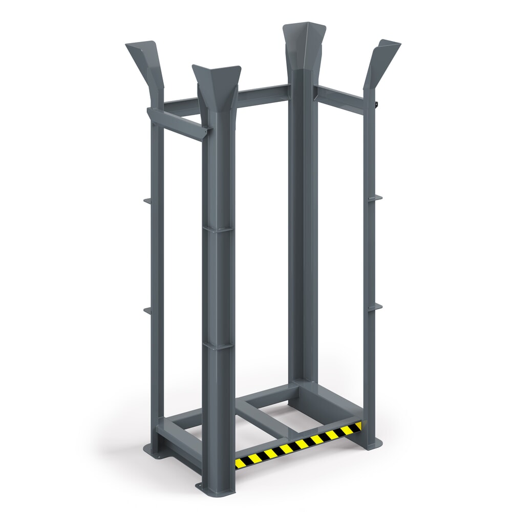 Produktabbildung Nr. 1: RR-Industrietechnik® Paletten-Richtgestell für Europaletten, 15 Plätze, HxBxT 2.650 x 1.340 x 940 mm, mausgrau
