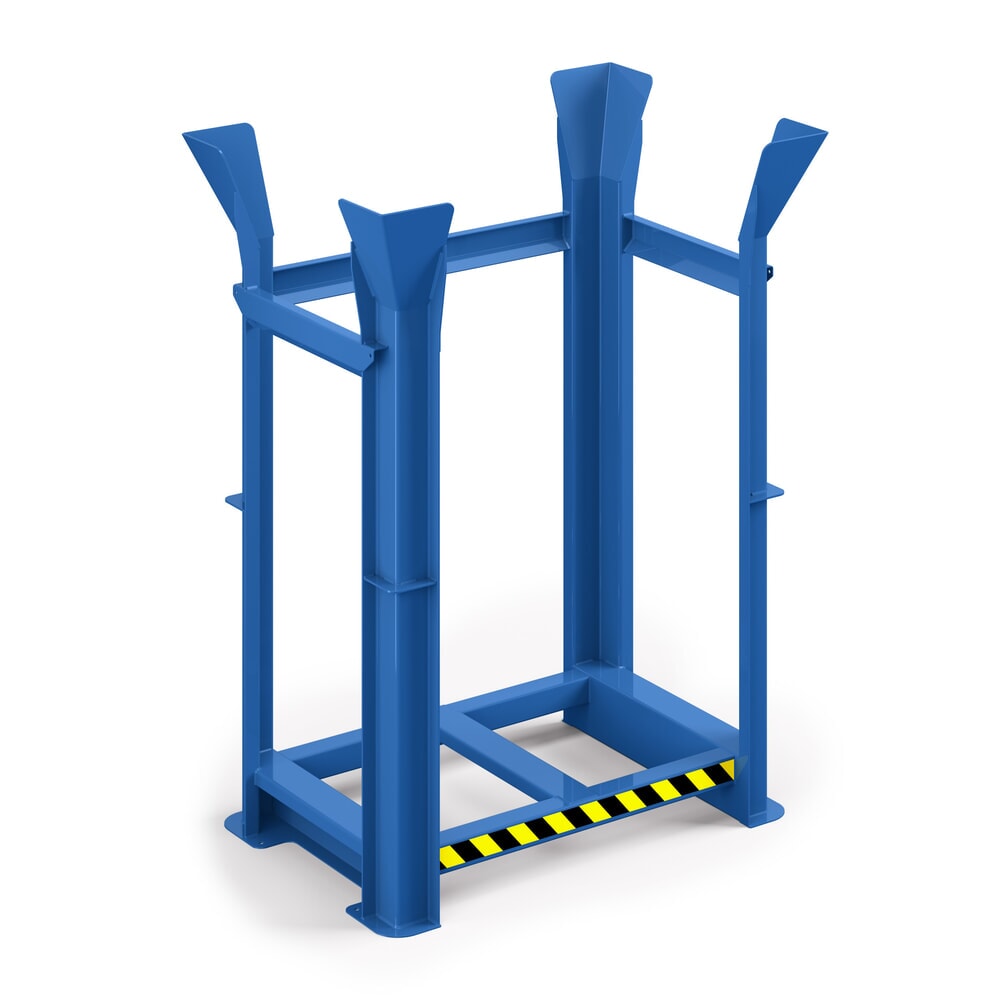 Produktabbildung Nr. 1: RR-Industrietechnik® Paletten-Richtgestell für Europaletten, 10 Plätze, HxBxT 1.930 x 1.340 x 940 mm, enzianblau