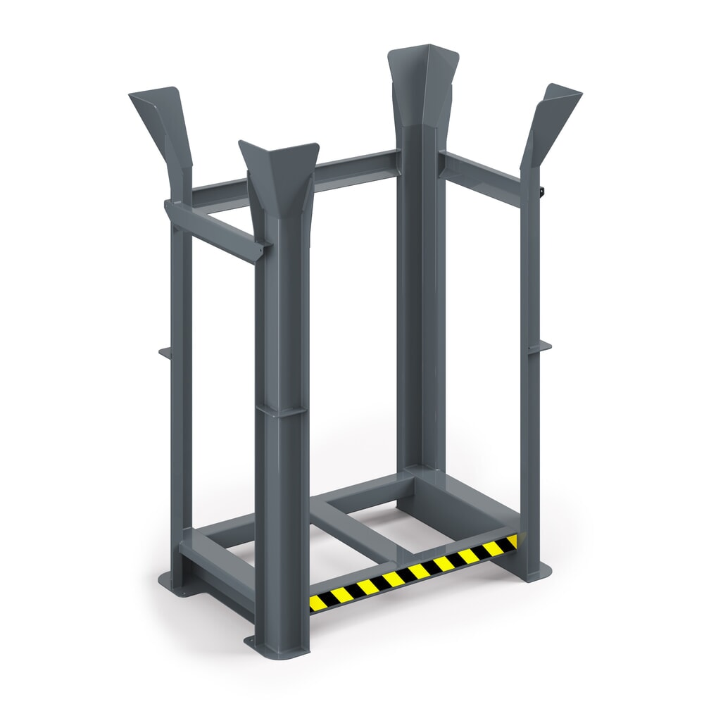 Produktabbildung Nr. 1: RR-Industrietechnik® Paletten-Richtgestell für Europaletten, 10 Plätze, HxBxT 1.930 x 1.340 x 940 mm, mausgrau