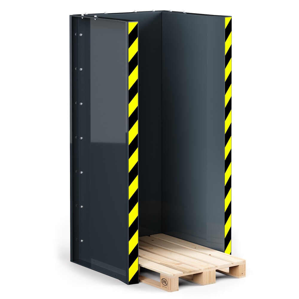 Produktabbildung Nr. 1: RR-Industrietechnik® Paletten-Stapel-Station für Europaletten, 15 Plätze, HxBxT 2.145 x 1.020 x 945 mm, anthrazitgrau