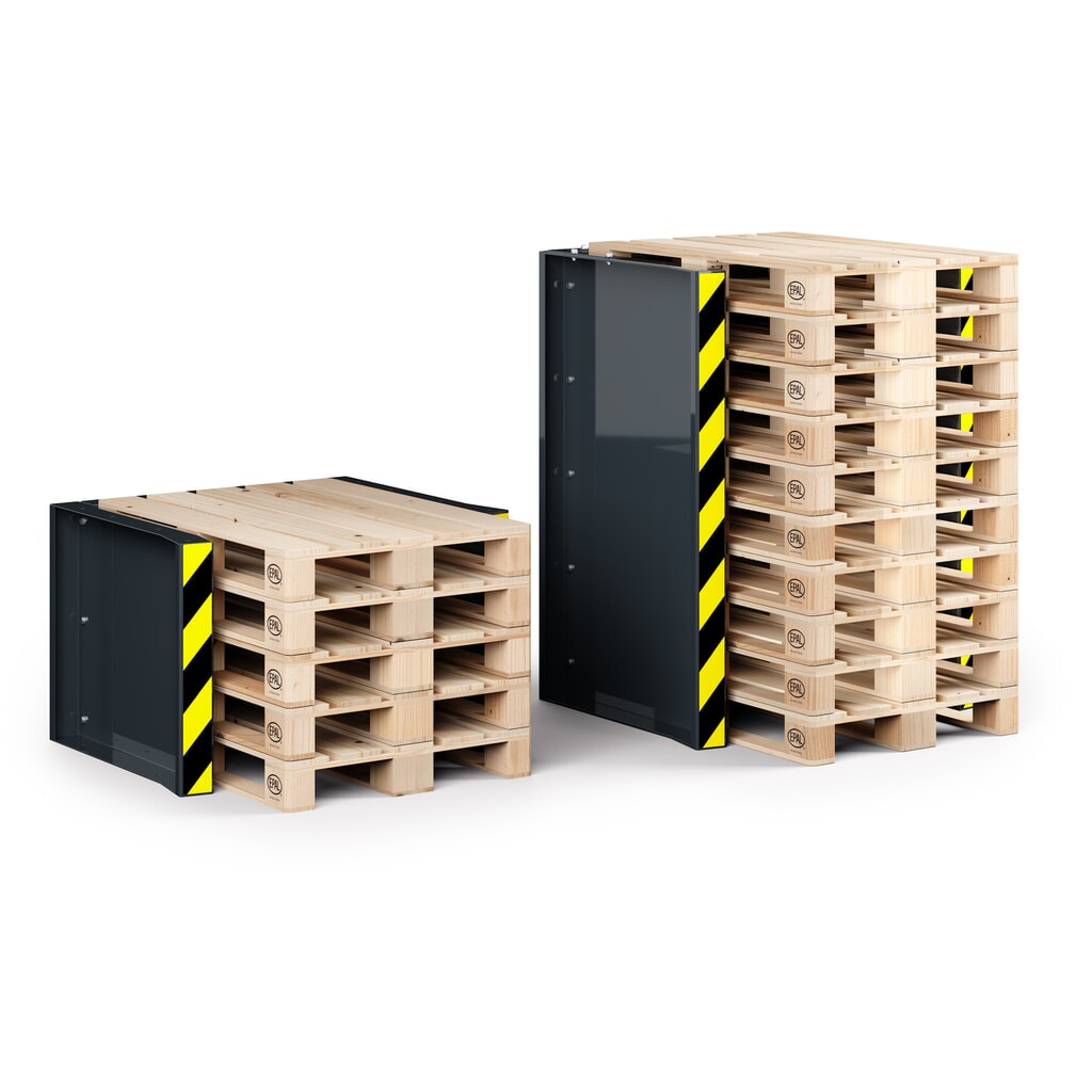 Produktabbildung Nr. 3: RR-Industrietechnik® Paletten-Stapel-Station für Europaletten, 5 Plätze, HxBxT 710 x 1.020 x 945 mm, anthrazitgrau