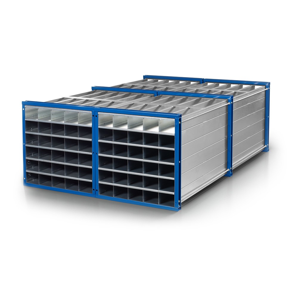 Productafbeelding nr. 2: RR-Industrietechnik® honingraatstelling type RWR, hxbxd 1.000 x 1.000 x 3.000 mm, aantal compartimenten 12