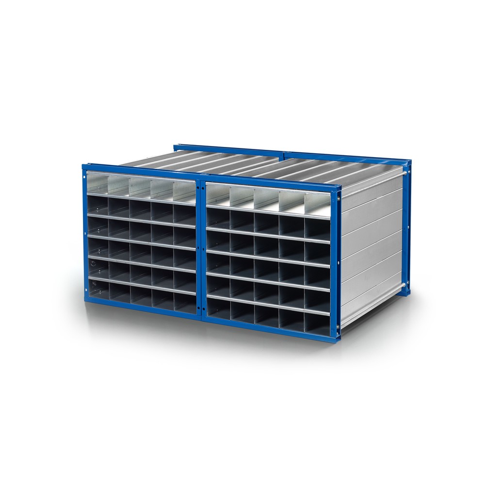 N° de l'image du produit 2 : RR-Industrietechnik® rayonnage en nid d’abeilles type RWR, H x l x P 1 000 x 1 000 x 1 000 mm, nombre de compartiments : 25