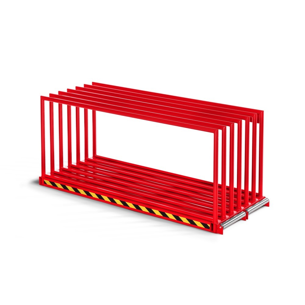 Produktabbildung Nr. 1: RR-Industrietechnik® Tafelregal RVR-20, doppelseitig, Grundfeld, HxBxT 850 x 1.000 x 2.065 mm, feuerrot