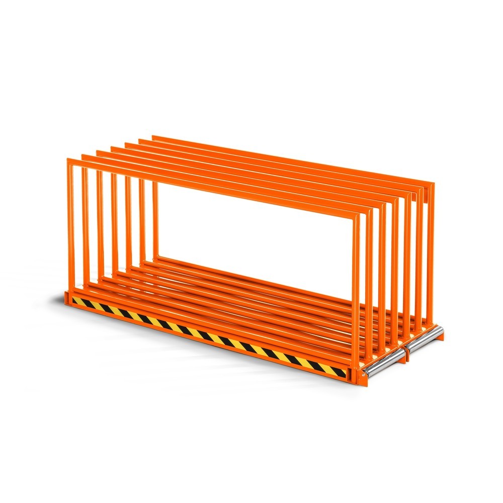 Produktabbildung Nr. 1: RR-Industrietechnik® Tafelregal RVR-20, doppelseitig, Grundfeld, HxBxT 850 x 1.000 x 2.065 mm, reinorange