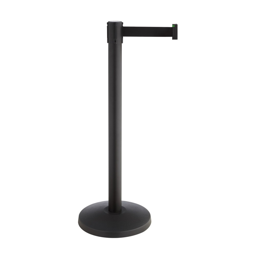 Produktabbildung Nr. 1: RS-GUIDESYSTEMS® Absperrpfosten Allround, Gurtbreite 50 mm, 2 Stk/VE, rot / weiß diagonal gestreift