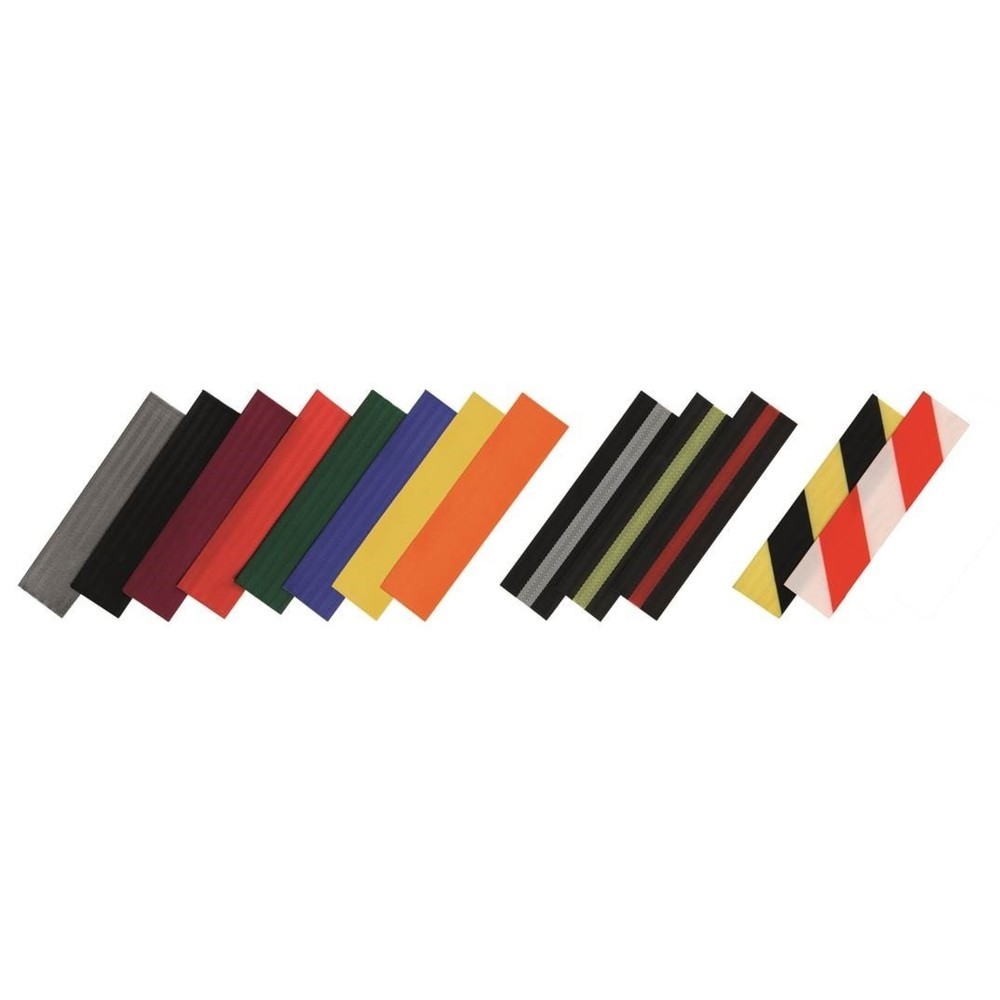 Produktabbildung Nr. 3: RS-GUIDESYSTEMS® Absperrpfosten Kreuzfuß, Gurtlänge 4 m, schwarz, rot / weiß diagonal gestreift