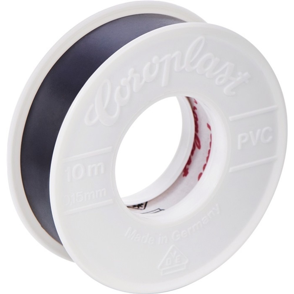 Illustration du produit: Ruban isolant électrique 302 blanc longueur 10 m largeur 15 mm rouleau COROPLAST