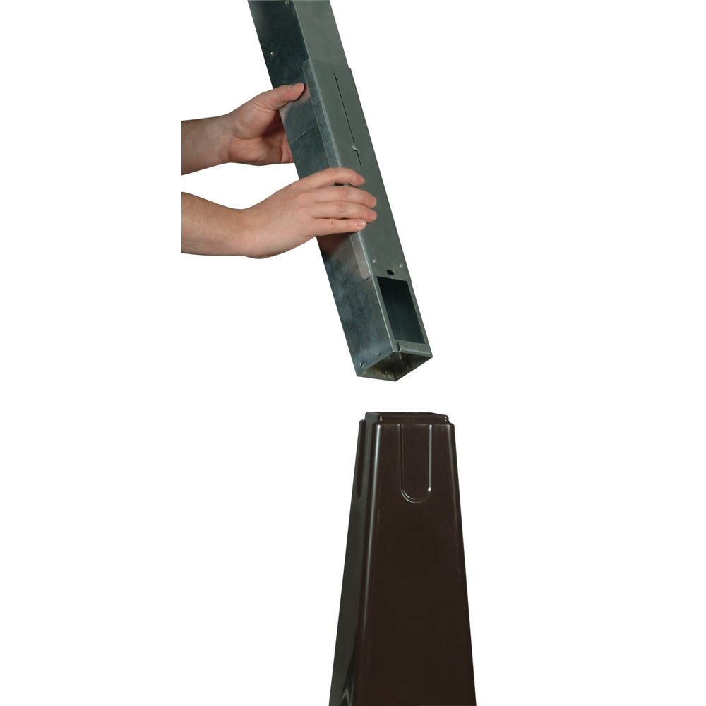 N° de l'image du produit 2 : Rubbermaid® Cendrier sur pied GroundsKeeper, noir, HxlxP 1 001 x 311 x 311 mm