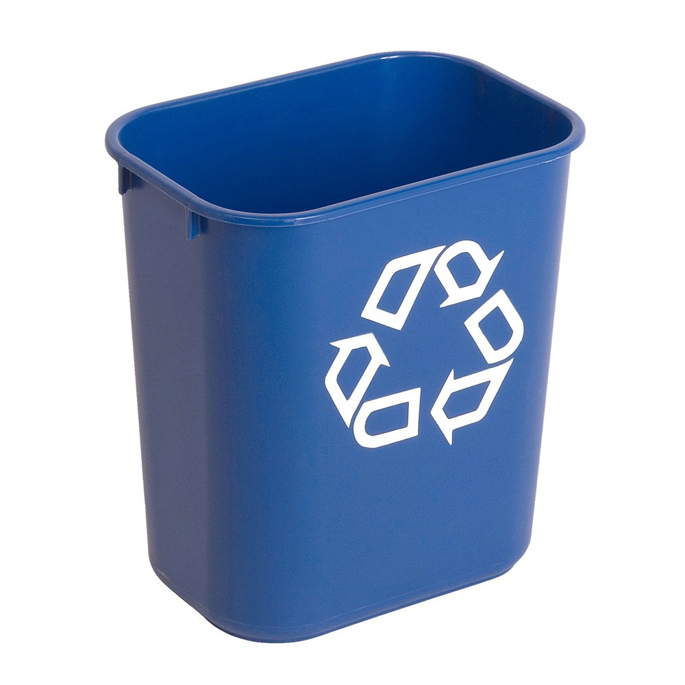 Illustration du produit: Rubbermaid® Conteneur à déchets rectangulaire, 12,9 litres, bleu