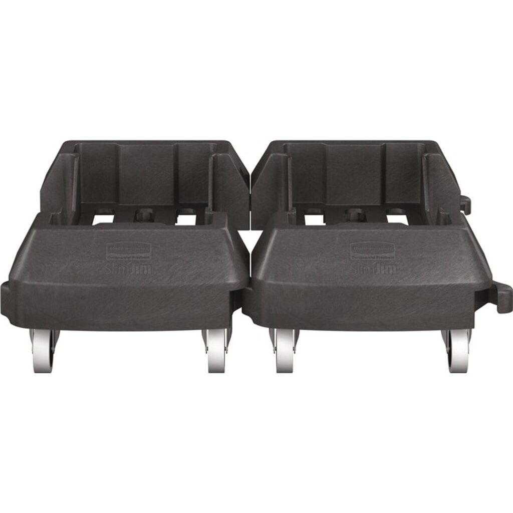 RUBBERMAID Fahrwagen m.4 Lenkrollen Wertstoffsammler 60l schwarz Produktabbildung: RUBBERMAID Fahrwagen m.4 Lenkrollen Wertstoffsammler 60l schwarz