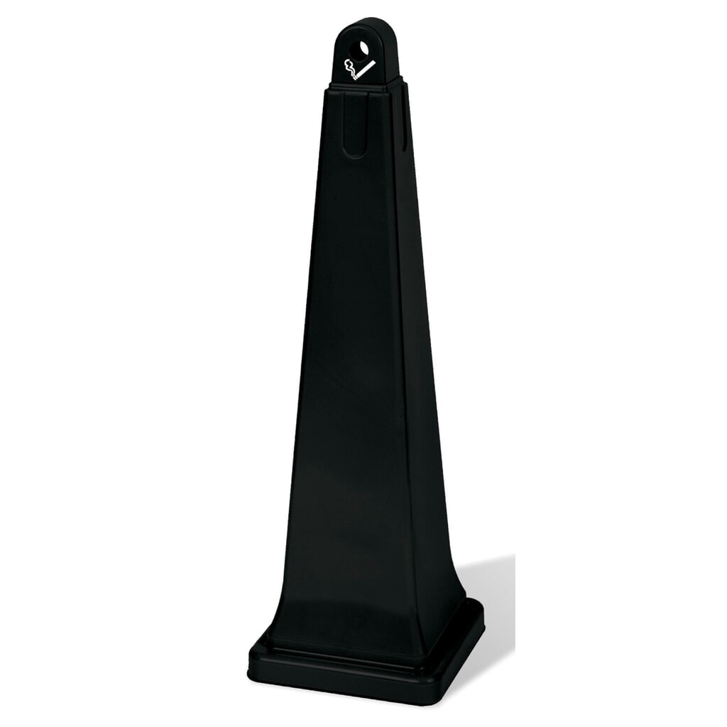 Rubbermaid® GroundsKeeper Standascher, schwarz, HxBxT 1.001 x 311 x 311 mm Produktabbildung Nr. 1: Rubbermaid® GroundsKeeper Standascher, schwarz, HxBxT 1.001 x 311 x 311 mm