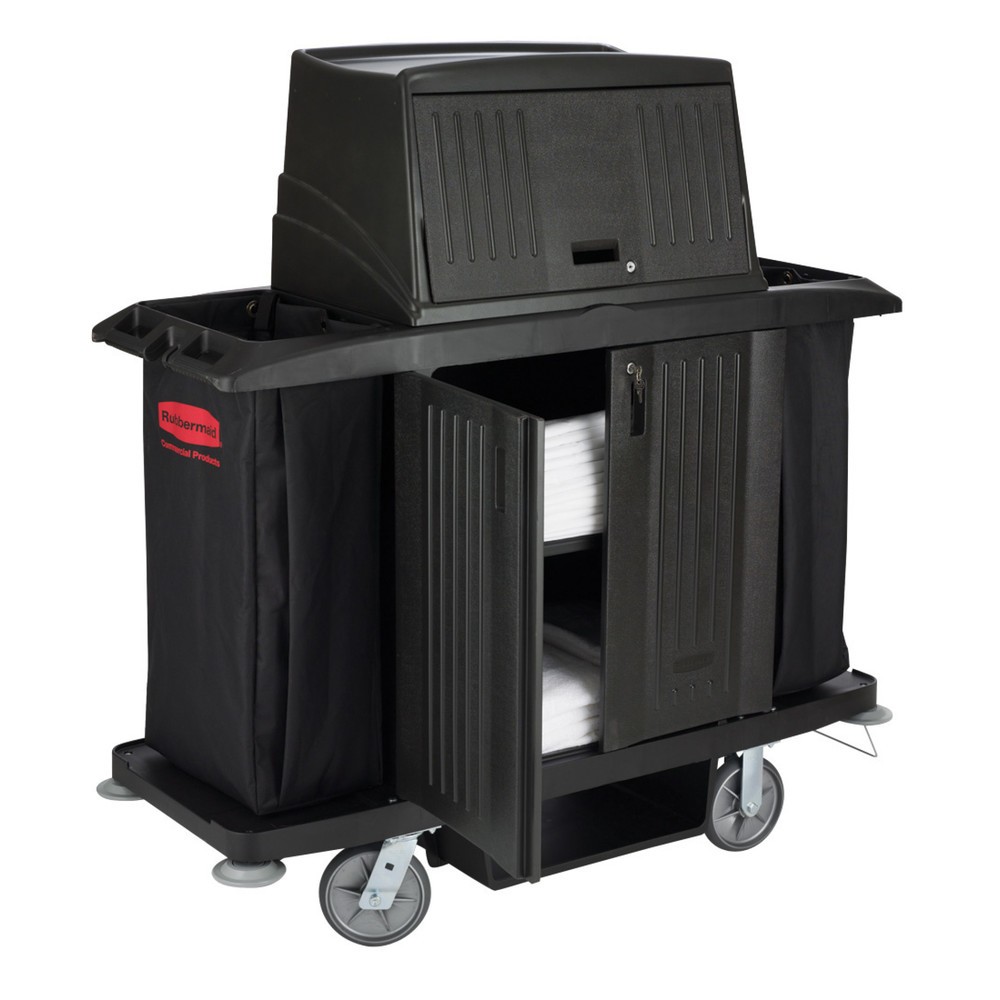 Produktabbildung Nr. 4: Rubbermaid® Hotelwagen, schwarz, HxBxT 1.270 x 559 x 1.524 mm