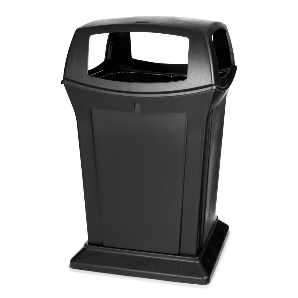 Imagen del producto: Rubbermaid Ranger® - cubo de basura (4 aberturas, 170,3 litros), color negro